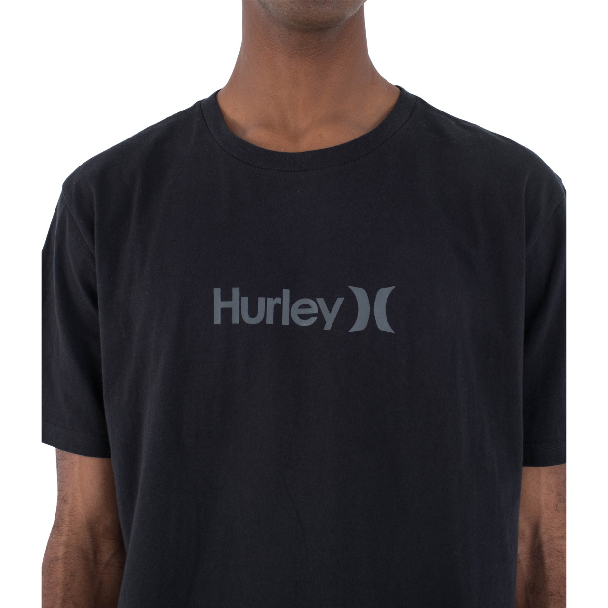 2025 Hurley Männer Bio One & Only Tee MTSAU25OAO - Black Gray